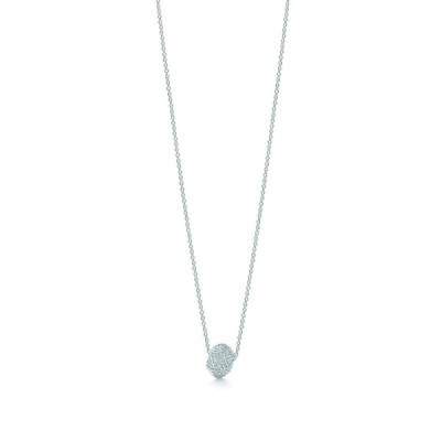 Tiffany & Co. Silver Twist Knot Pendant Necklace