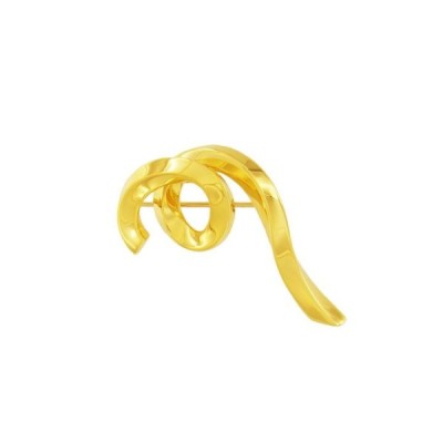 Tiffany & Co. Yellow Gold Curl Pin Brooch