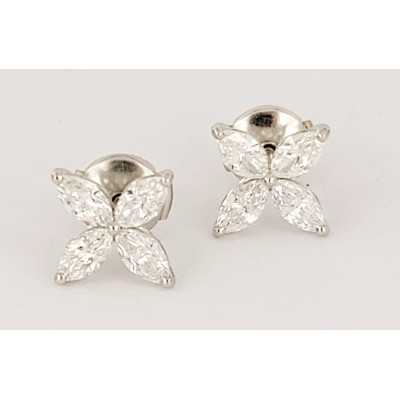 Tiffany Victoria Diamond Earrings in PT950 Medium