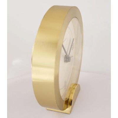 Vintage Tiffany& co Round Brass Quartz Alarm 3.5''