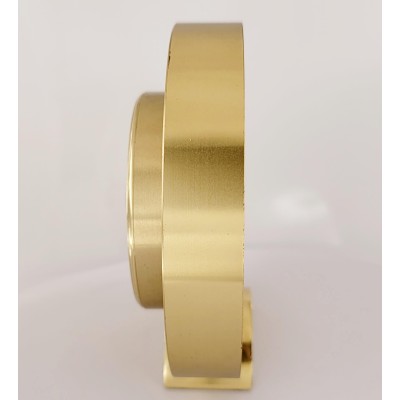 Vintage Tiffany& co Round Brass Quartz Alarm 3.5''