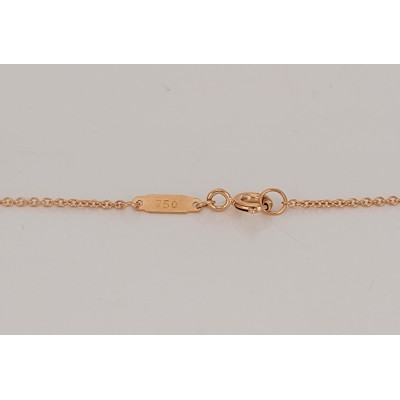 Tiffany Knot Pendant in Rose Gold with Diamonds