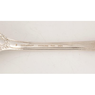 Sterling Silver Heavy Tiffany Co Pat 1869 Deco Spoon