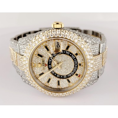 Rolex Sky-Dweller Diamond Watch in Two tone with Diamonds