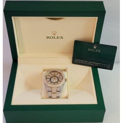 Rolex Sky-Dweller Diamond Watch in Two tone with Diamonds