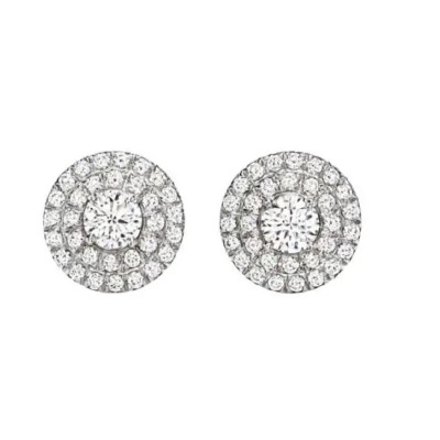 Tiffany & Co. Soleste Stud Diamonds Earrings in Platinum