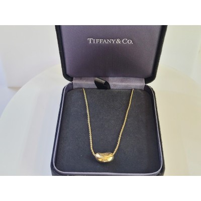 Tiffany & Co. Bean Pendant In 18k Yellow Gold 14mm Wide