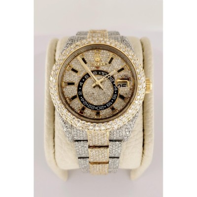 Rolex Sky-Dweller Diamond Watch in Two tone with Diamonds